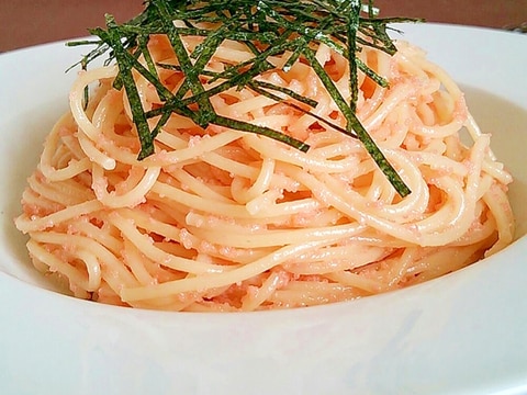 簡単混ぜるだけ♪我が家の明太子パスタ☆たらこパスタ
